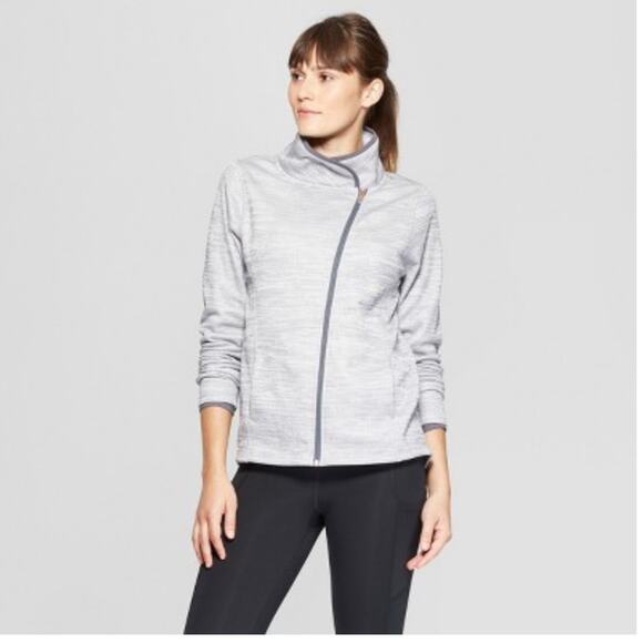 C9 Champion Elevated Tech Fleece Full Zip Gray Jacket, EUC, Size Small - Picture 1 of 9